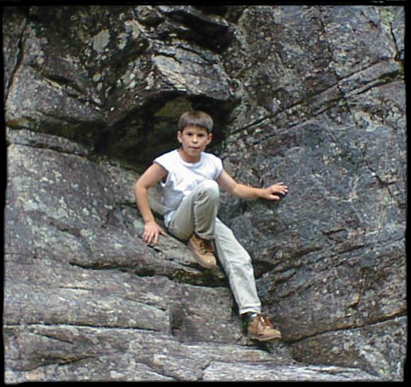 Ruben against the rocks